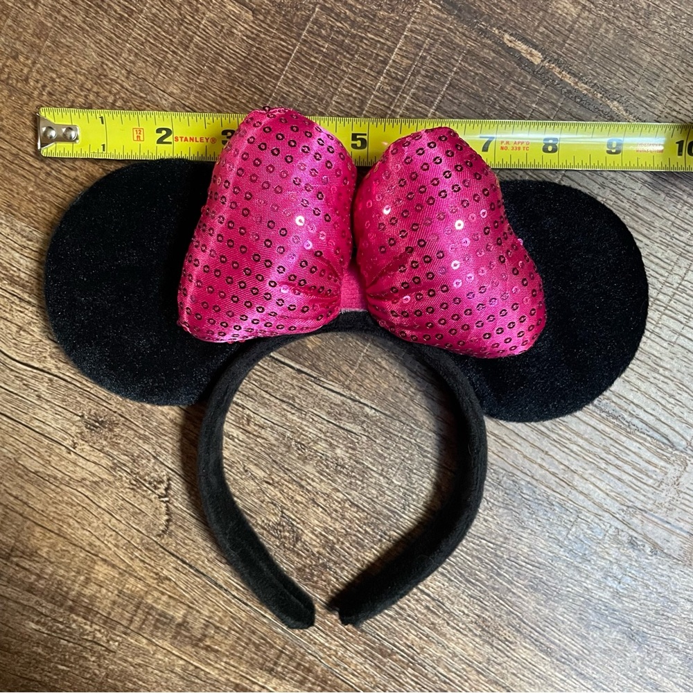 Disney Black and Pink Minnie Mouse Ears Headband - Picture 4 of 5